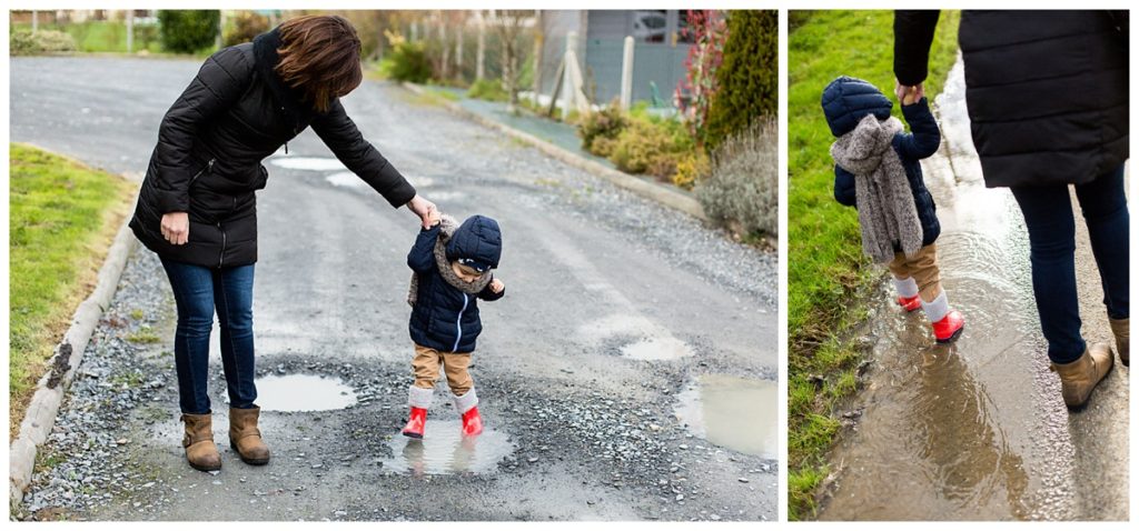 se promener avec maman