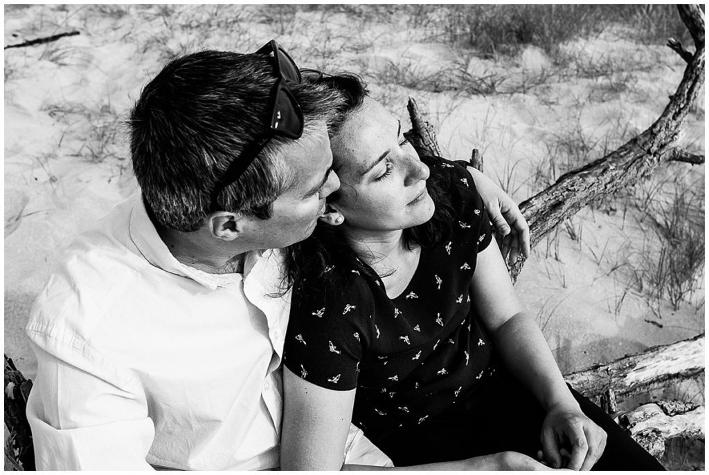 Photos de couple dans la baie du Mont Saint Michel