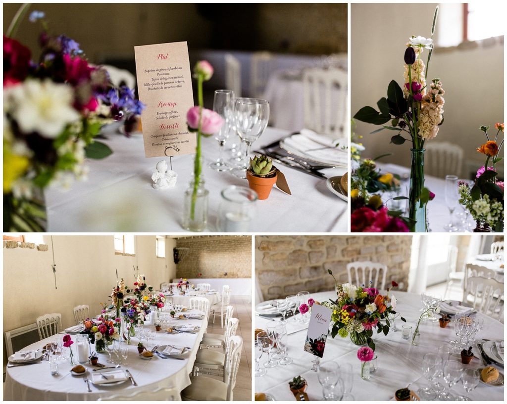 mariage champêtre au colombier du manoir, salle de réception en normandie