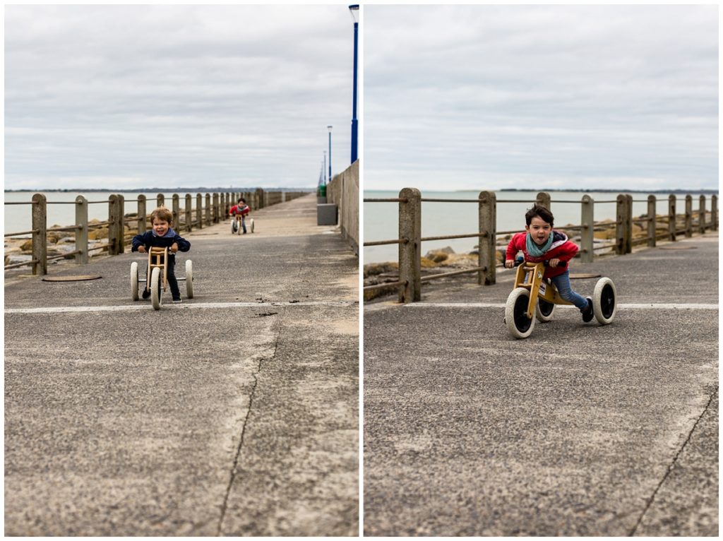 faire du velo sur la digue