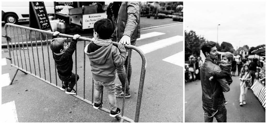 aller au marche avec ses enfants