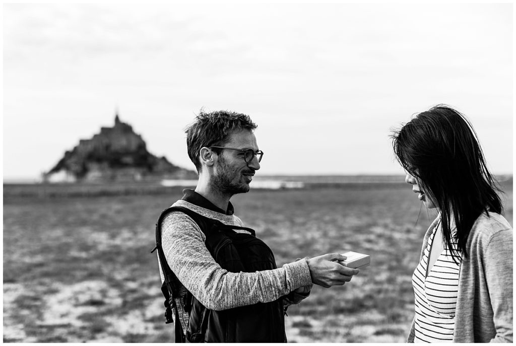 demande en mariage au mont saint michel