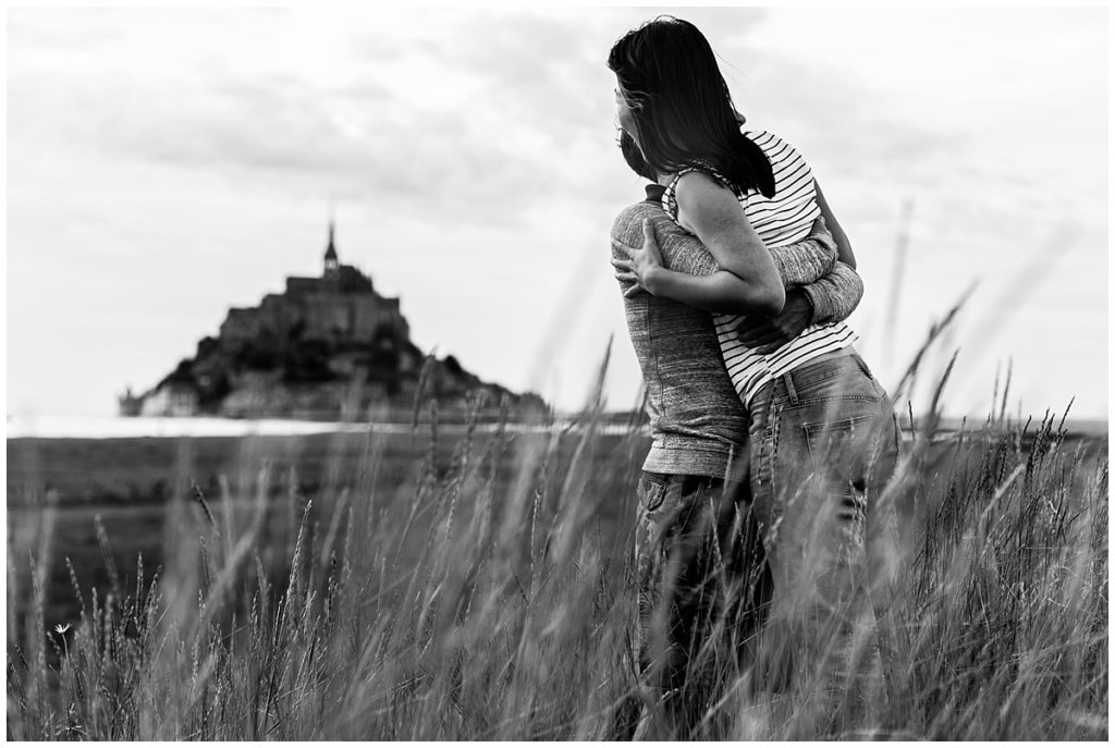 seance photo couple au mont saint michel