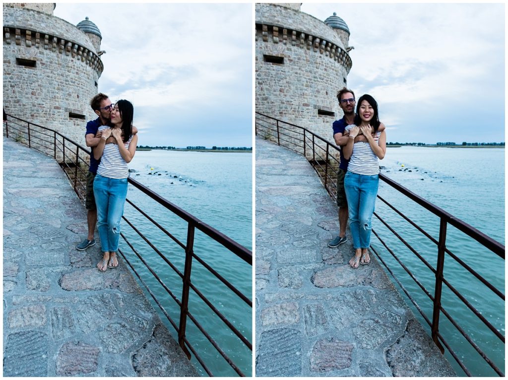 photos de couple au mont saint michel normandie