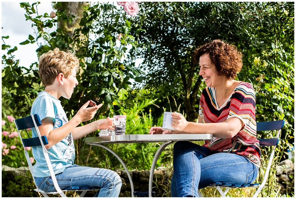 gouter avec son fils