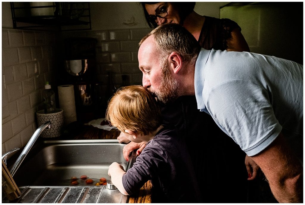 reportage photographique du quotidien d'une famille en normandie