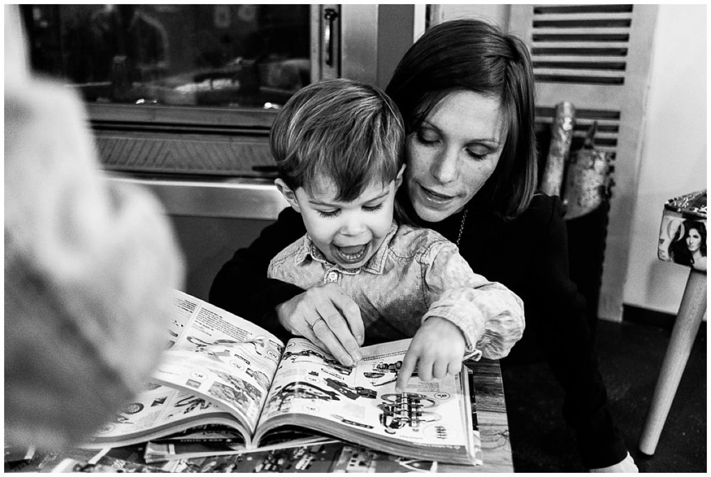 faire sa liste de Noël avec sa maman