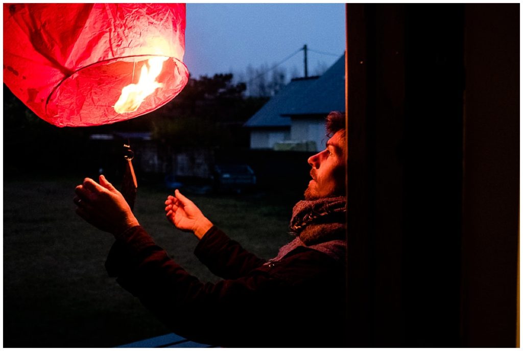 lanterne pour envoyer sa lettre au père Noël