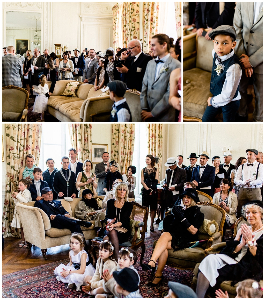 invités au mariage rétro au chateau de courtomer en normandie, audrey guyon photographe mariage normandie