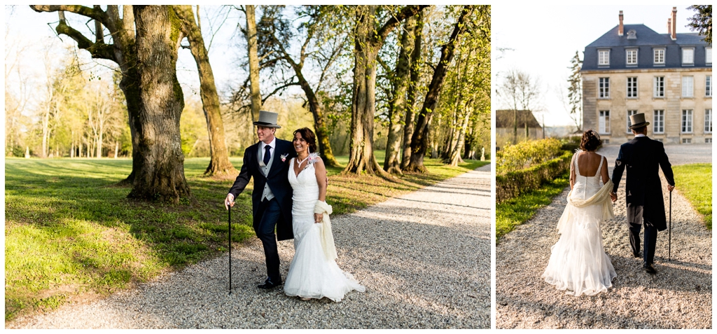 couple mariage au chateau de courtomer normandie