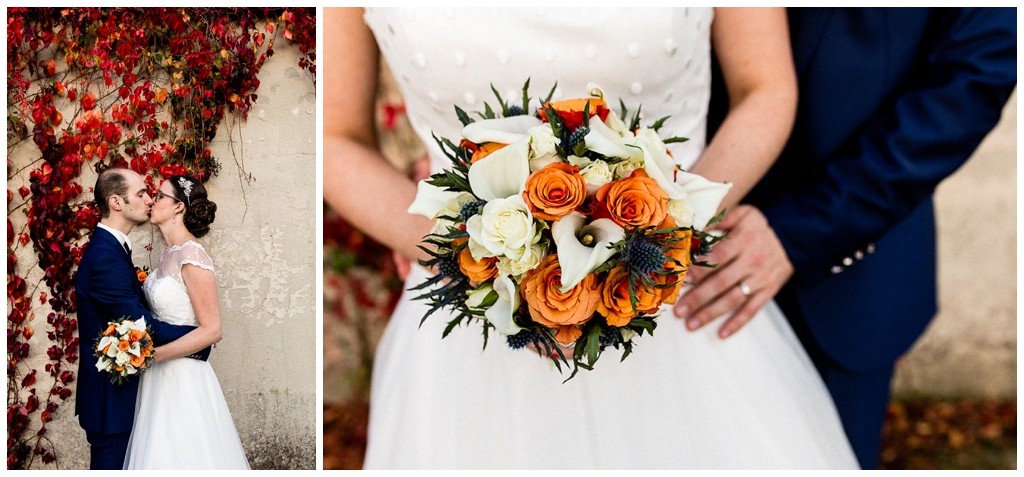 photos de couple d'un mariage d'automne en normandie, audrey guyon photographe mariage normandie