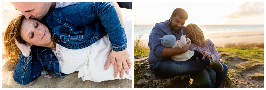 photos de grossesse et de famille à la plage par audrey guyon, photographe en normandie